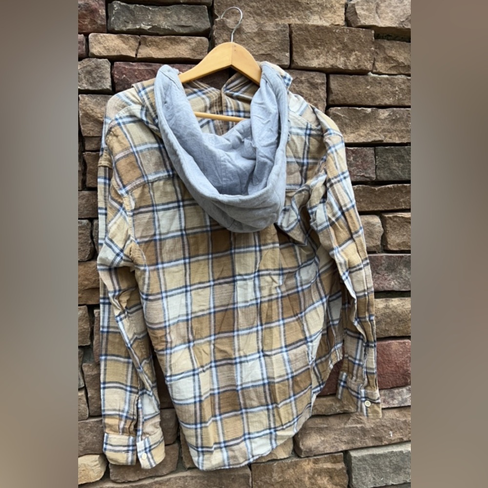 Hooded flannel; American eagle - Picture 2 of 3